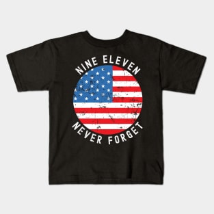 9/11 Never Forget 20th Anniversary Kids T-Shirt